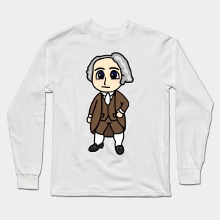 Chibi John Adams (Large Print) Long Sleeve T-Shirt